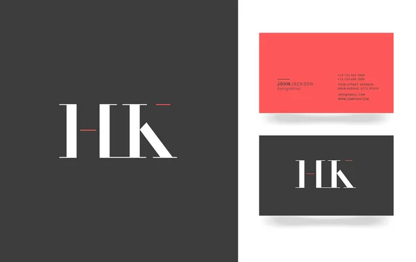 Logotipo de letra H & K — Archivo Imágenes Vectoriales