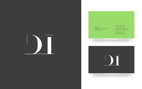 D & I Letter Logo — Stock Vector