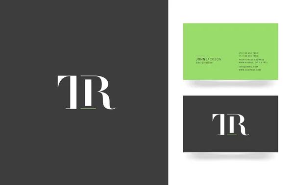 Logotipo de letra T & R — Vector de stock