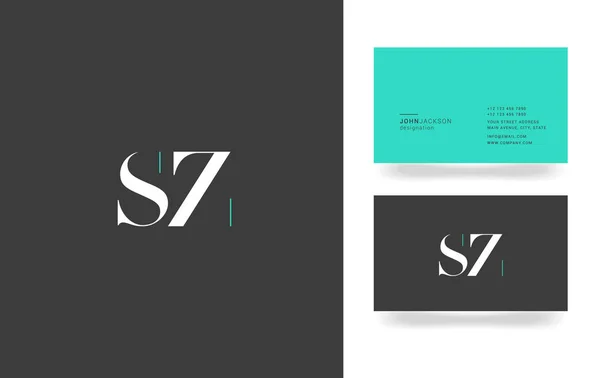 S & Z dopisu Logo — Stockový vektor