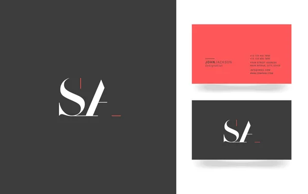 S & A Letter Logo — Stockvektor