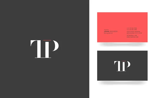 Logotipo de letra T & P — Archivo Imágenes Vectoriales