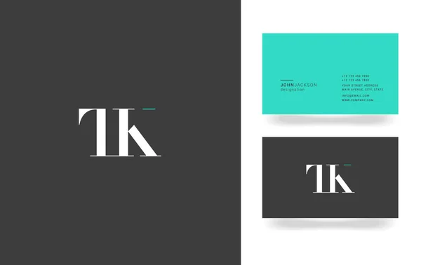 Логотип літери T & K — стоковий вектор