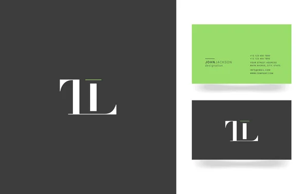 Logo lettera T & L — Vettoriale Stock