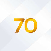 70-Zahl-Logo-Symbol