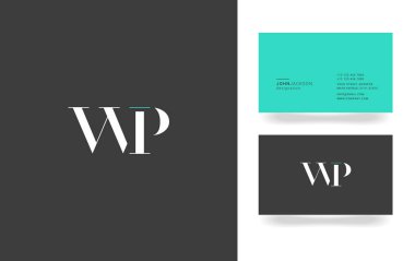 W ve P harfi Logo Simge,  