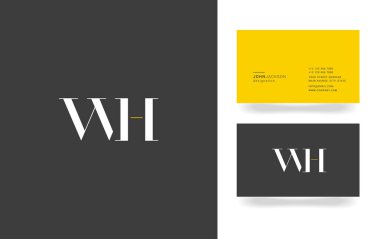 W ve H harfi Logo Simge,  