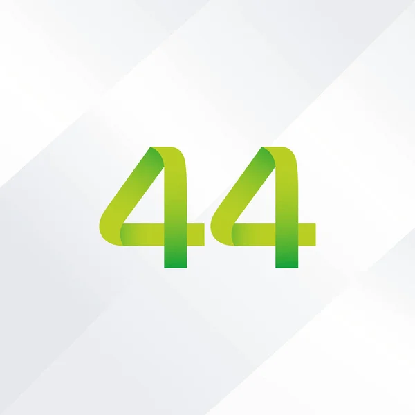 44-Zahl-Logo — Stockvektor