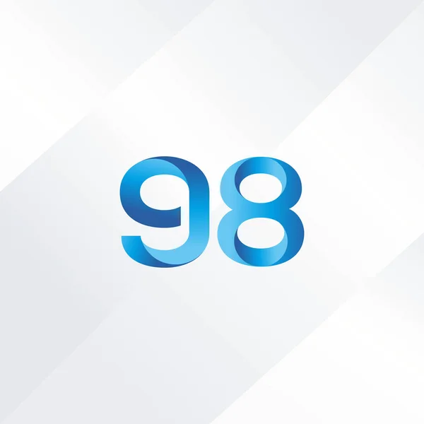 Número 98 Icono del logotipo — Vector de stock