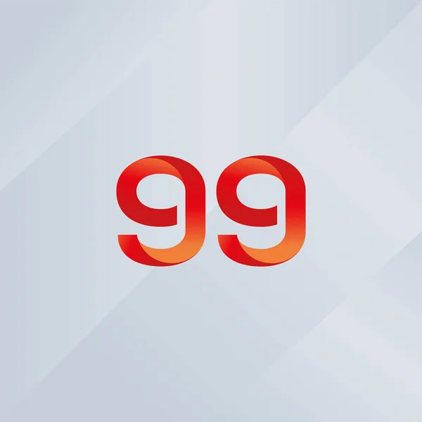 Logo-Symbol mit 99 Zahlen — Stockvektor