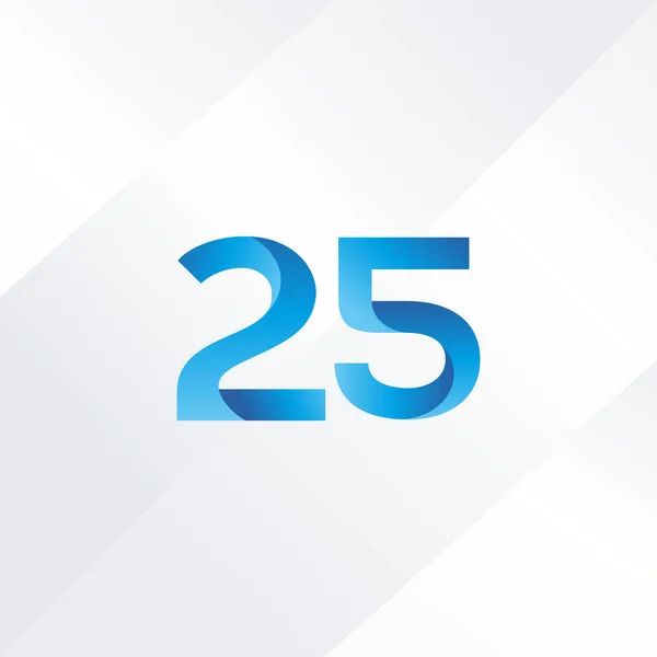 25 nummer Logo ikon — Stock vektor