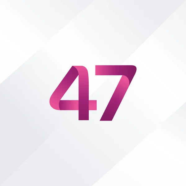 Numer 47 ikona Logo — Wektor stockowy