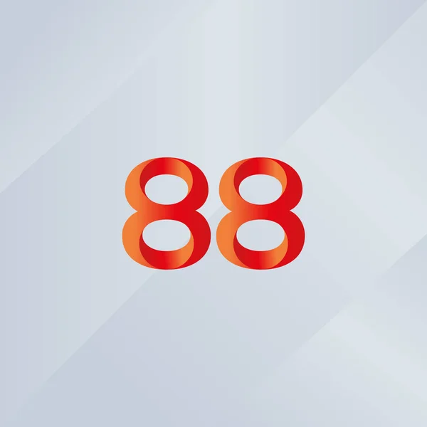 88 αριθμός εικονίδιο με το λογότυπο — Διανυσματικό Αρχείο