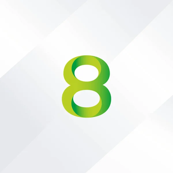 8 numer ikona logo — Wektor stockowy