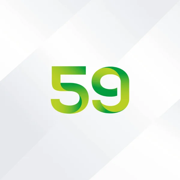 59-Zahl Logo-Symbol — Stockvektor