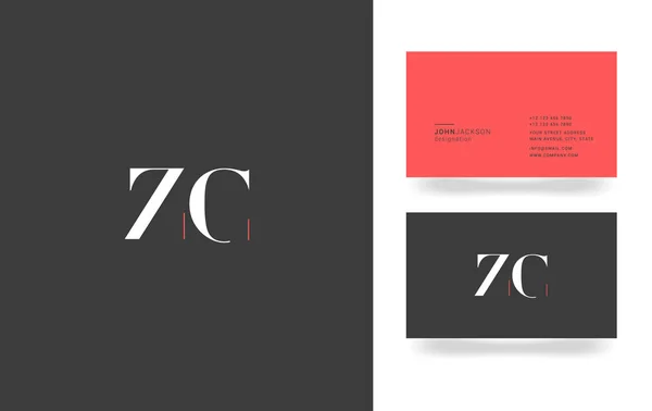 Z & C brief Logo — Stockvector