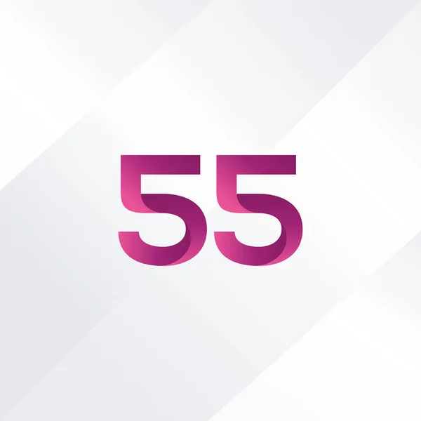 Numer 55 ikona Logo — Wektor stockowy
