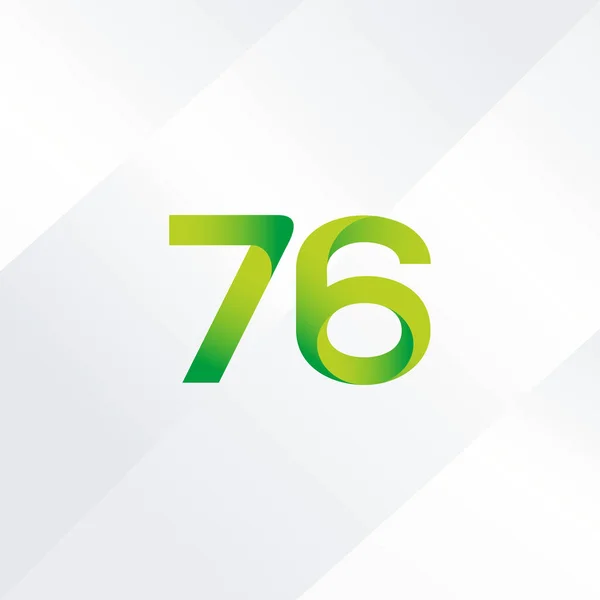 Numer 76 ikona Logo — Wektor stockowy