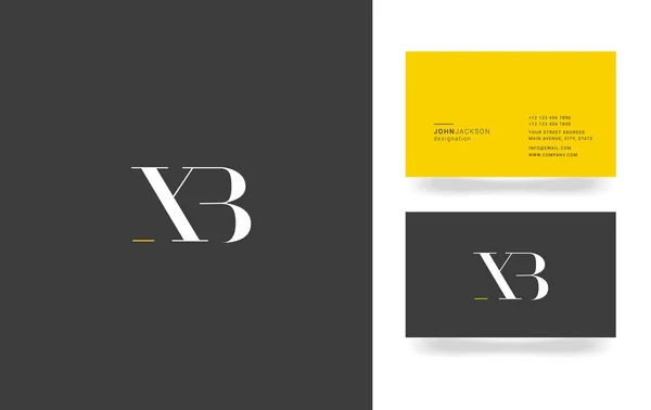 X ve B harfi Logo — Stok Vektör