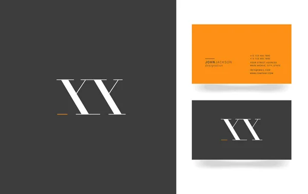 X & X logotipo da letra — Vetor de Stock