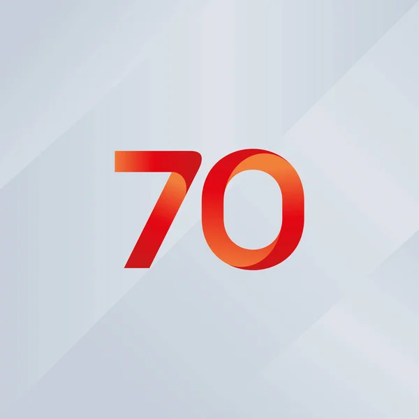 70 numéro Logo Icône — Image vectorielle