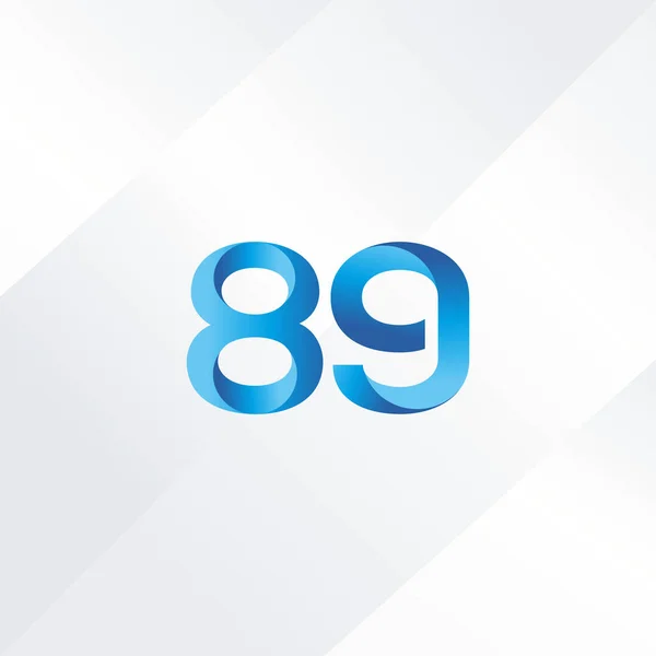 89-Zahl Logo-Symbol — Stockvektor