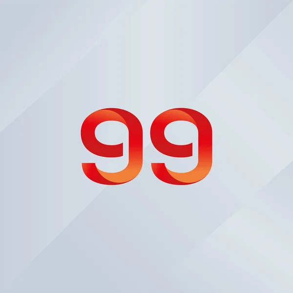 Número 99 Icono del logotipo — Vector de stock