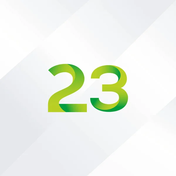 23 nummer Logo ikon — Stock vektor