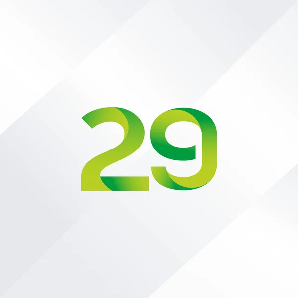 29 номер логотип значок — стоковий вектор