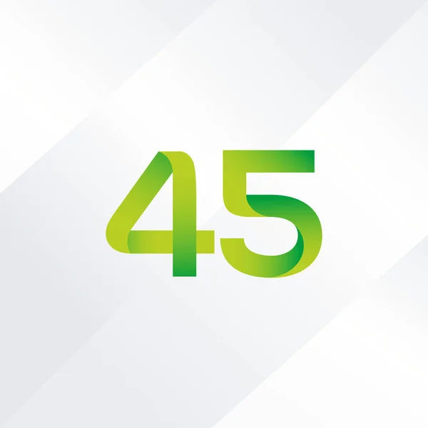 45 nummer Logo pictogram — Stockvector