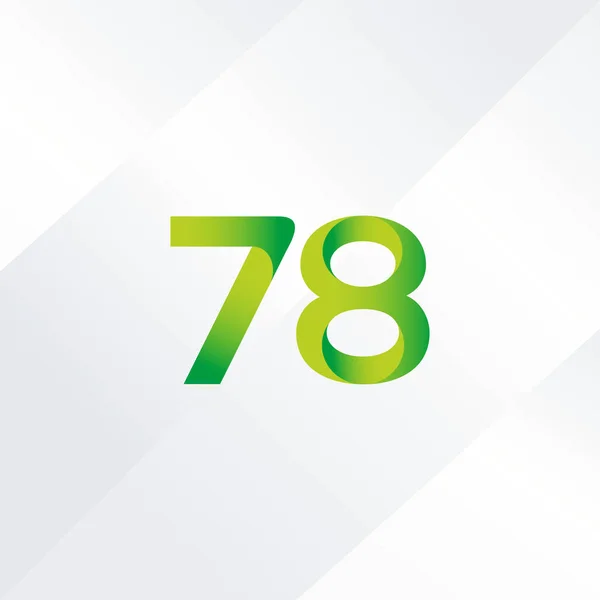 78 numer ikona Logo — Wektor stockowy