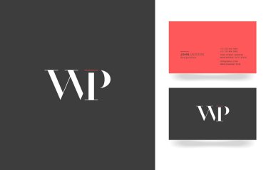 W ve P harfi Logo Simge,  