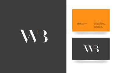 W ve B harfi Logo Simge,  