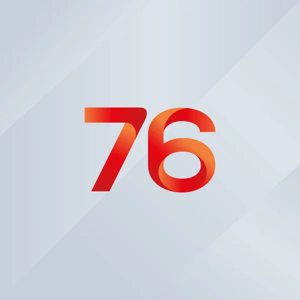 Numer 76 ikona Logo — Wektor stockowy