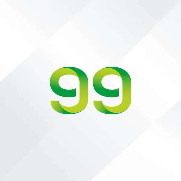 99 nummer Logo ikon — Stock vektor