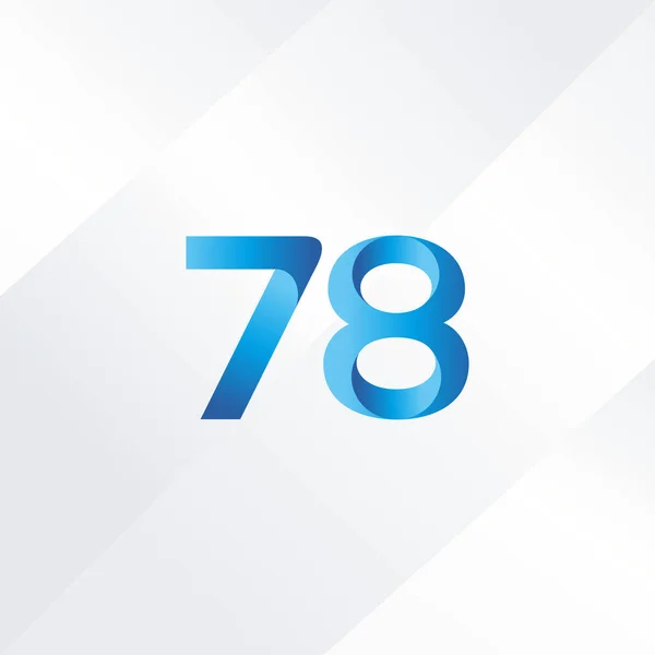 78 Logo Simge sayısı — Stok Vektör