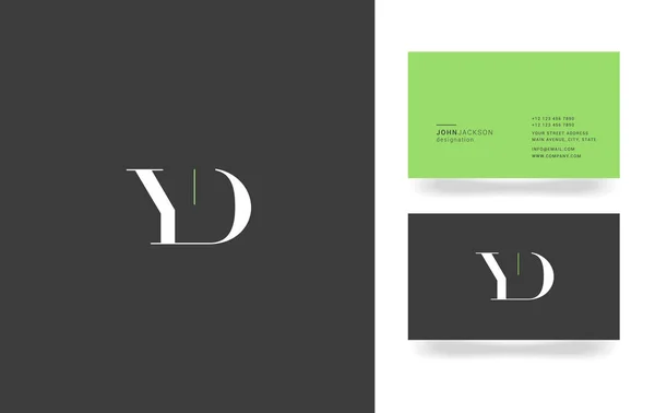 Logo de la lettre Y & D — Image vectorielle