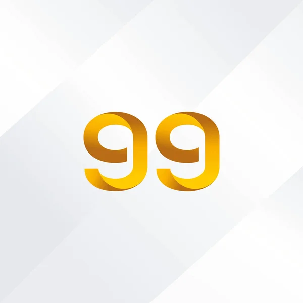 99 номер логотип значок — стоковий вектор