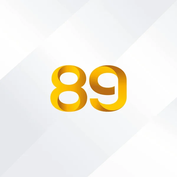 89 nummer Logo pictogram — Stockvector