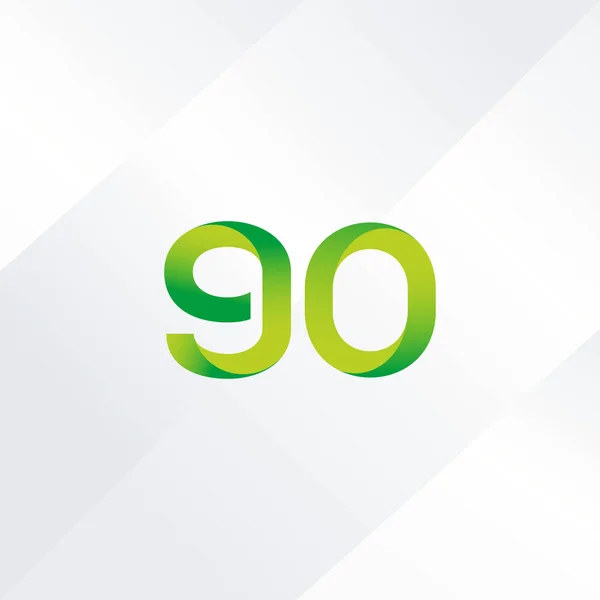 Logo mit 90 Ziffern — Stockvektor