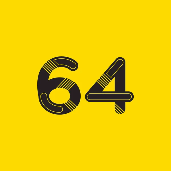 64 号标志图标 — 图库矢量图片