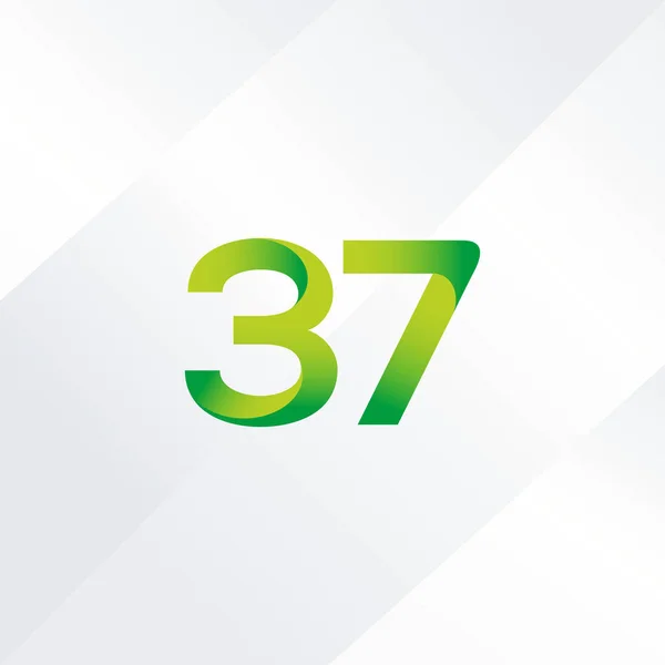 37 numer ikona Logo — Wektor stockowy