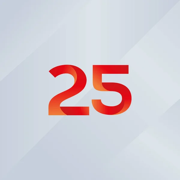 25 номер логотип значок — стоковий вектор