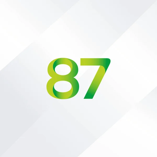 Número 87 Ícone do logotipo —  Vetores de Stock