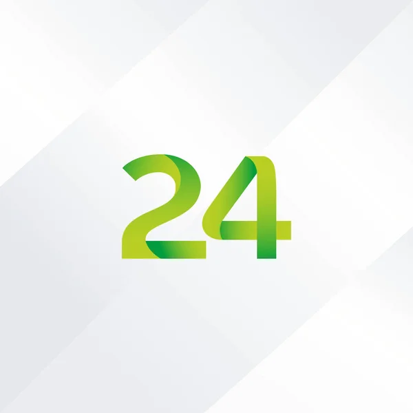 Icône de logo à 24 chiffres — Image vectorielle