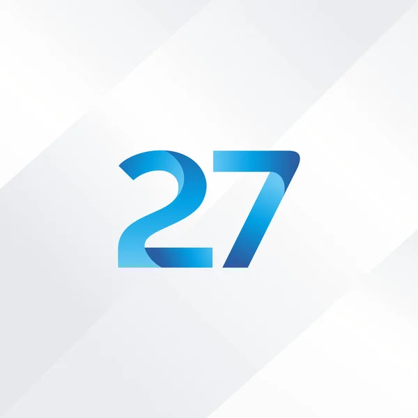 27 numéro Logo Icône — Image vectorielle