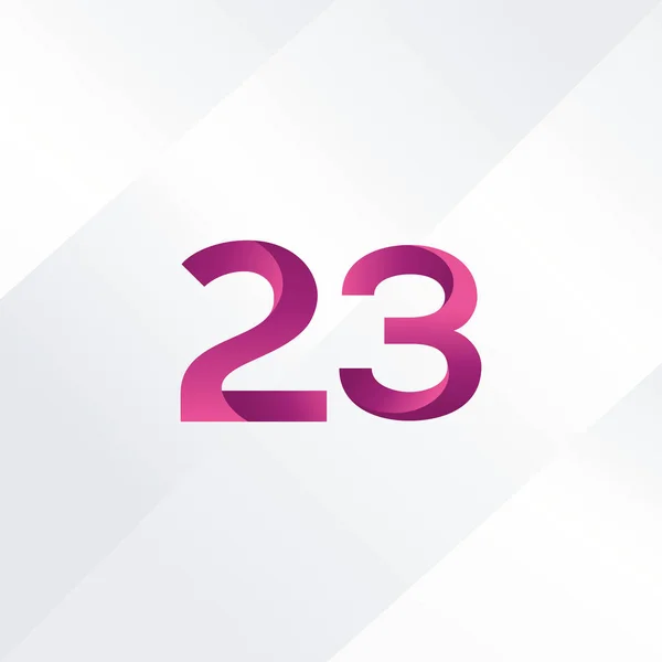 23 numéro Logo Icône — Image vectorielle