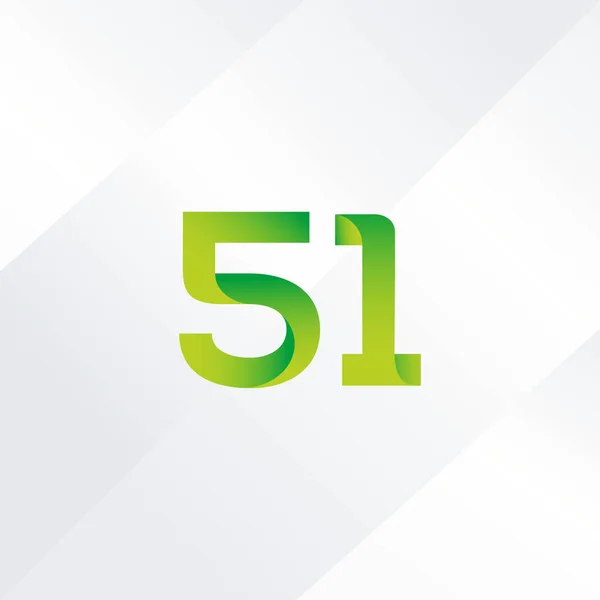 51 numéro Logo Icône — Image vectorielle