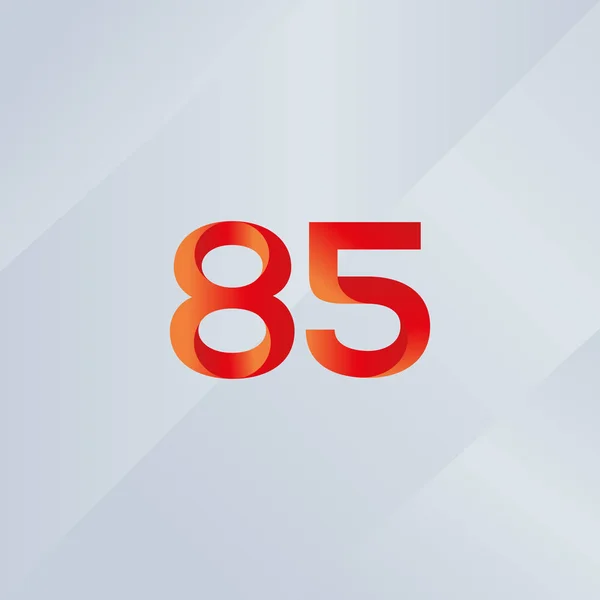 85 nummer Logo pictogram — Stockvector