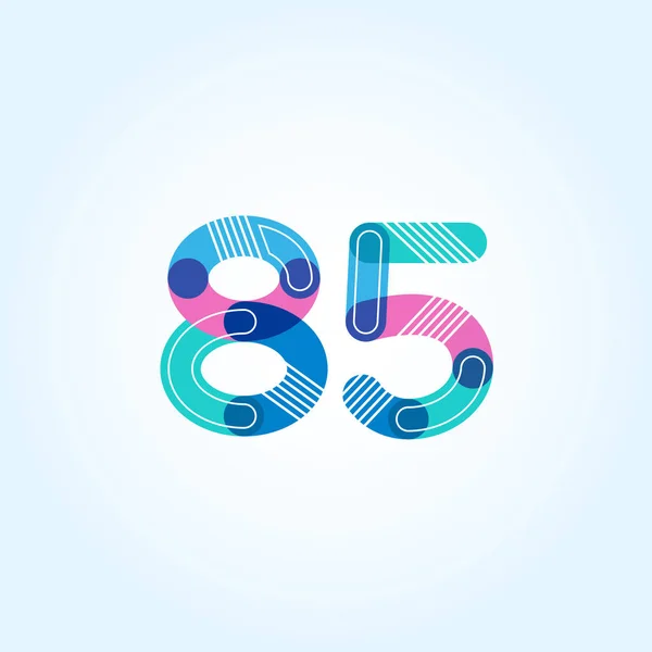 85 number Logo Icon — Stock Vector